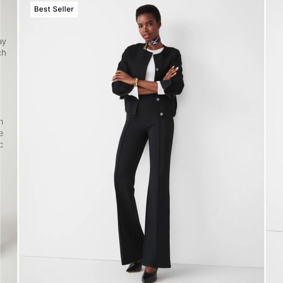 SPANX SPANXsmooth Ponte High Rise Flare Pant Classic Black size 3X NWT - Picture 1 of 11